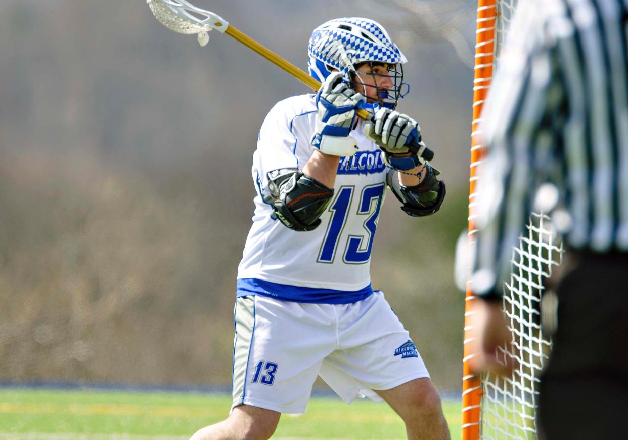 Falcons Recognize Monaco on Senior Day; Lose to Rivier 12-7