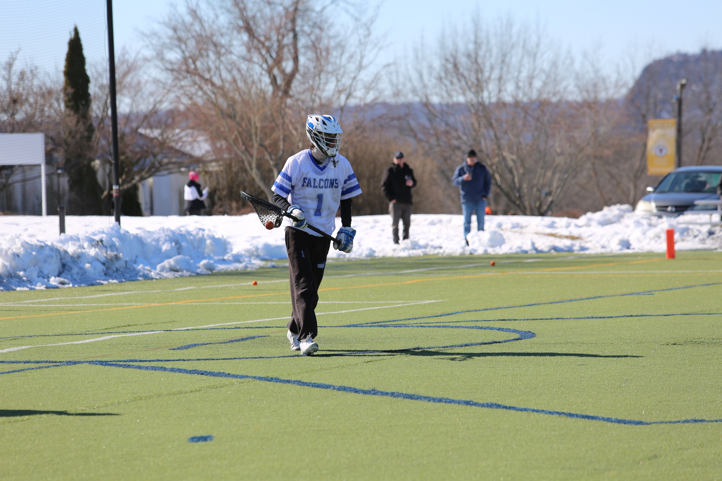Duryea Records Career-High 23 Saves, First Career Assist in 10-3 Win Over Cairn