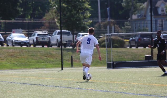Baldwin Connects for the Game-Winner over Anna Maria; Men's Soccer Undefeated in GNAC
