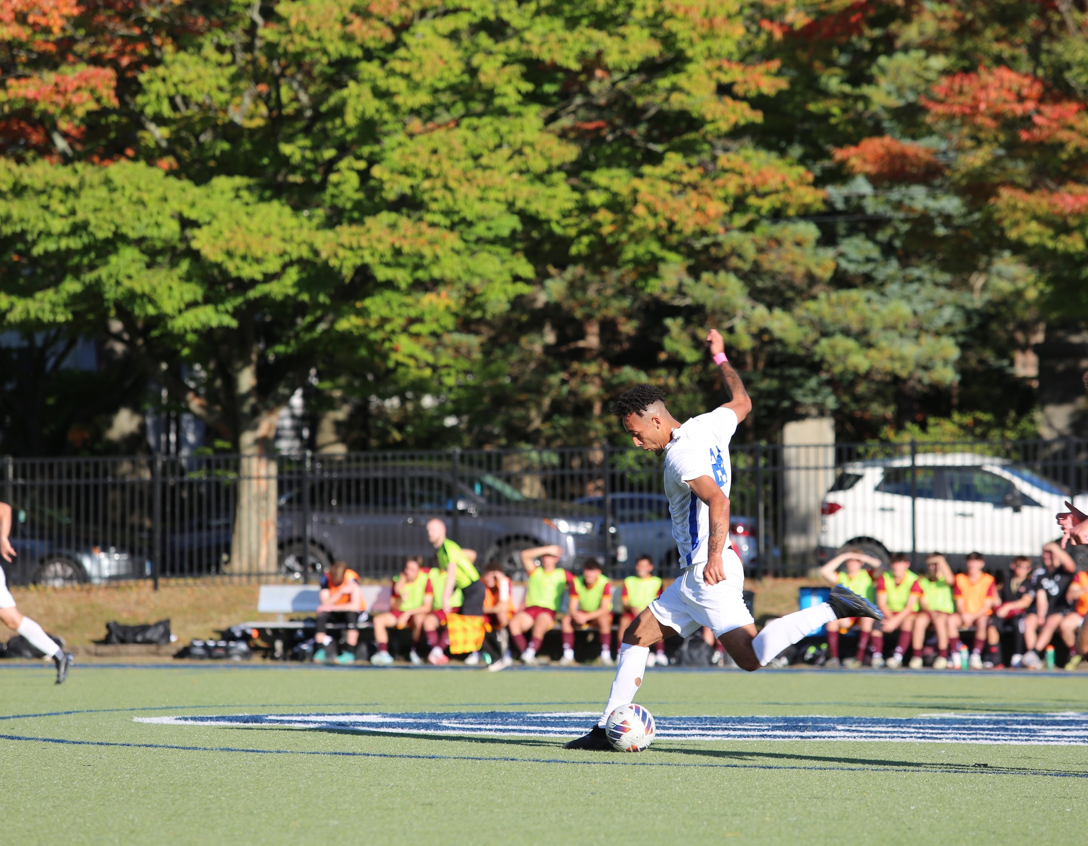 Late Goal From Lauria Helps Men's Soccer Draw With USJ In Big-Time GNAC Clash