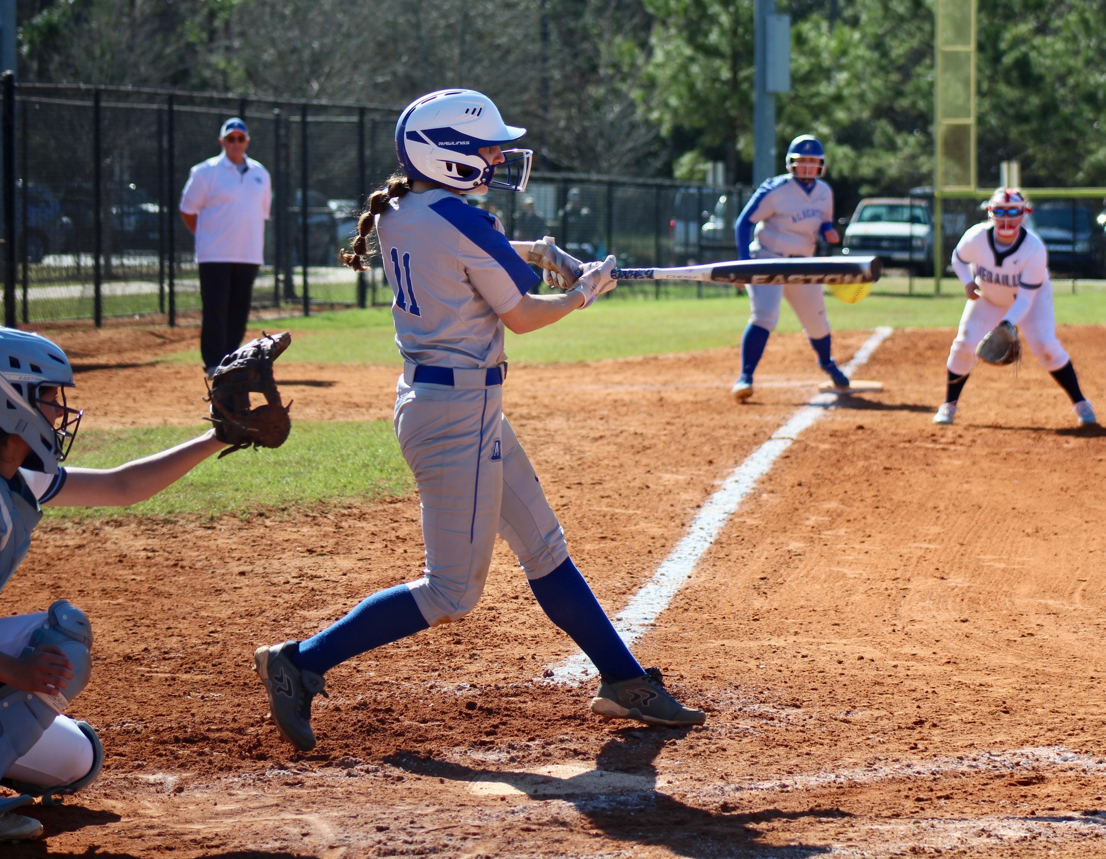 Softball Extends Program-Record Win Streak to 16 in GNAC Doubleheader Sweep of Regis (Mass.)