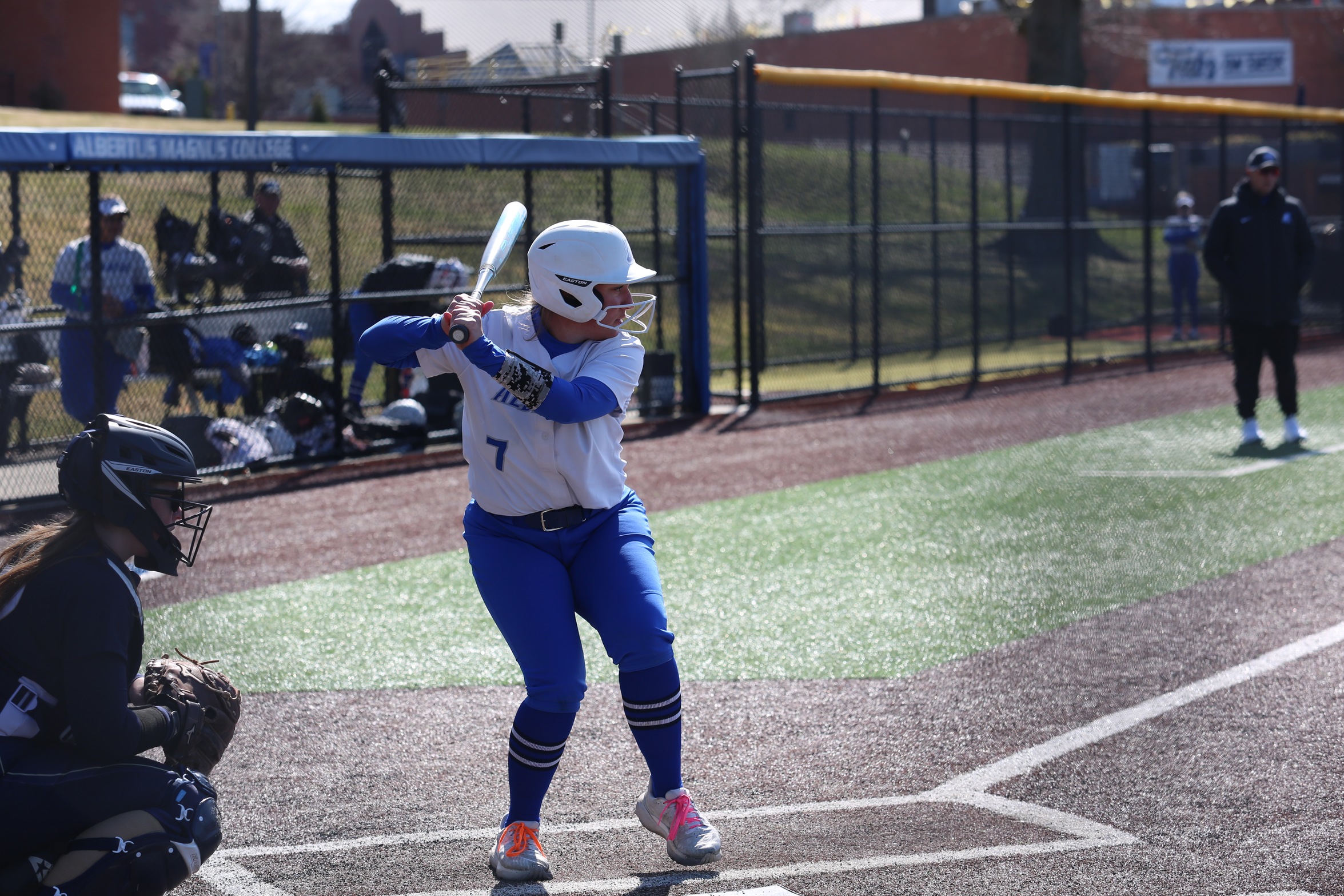 Softball Sweeps Mass. Maritime In Home Opener