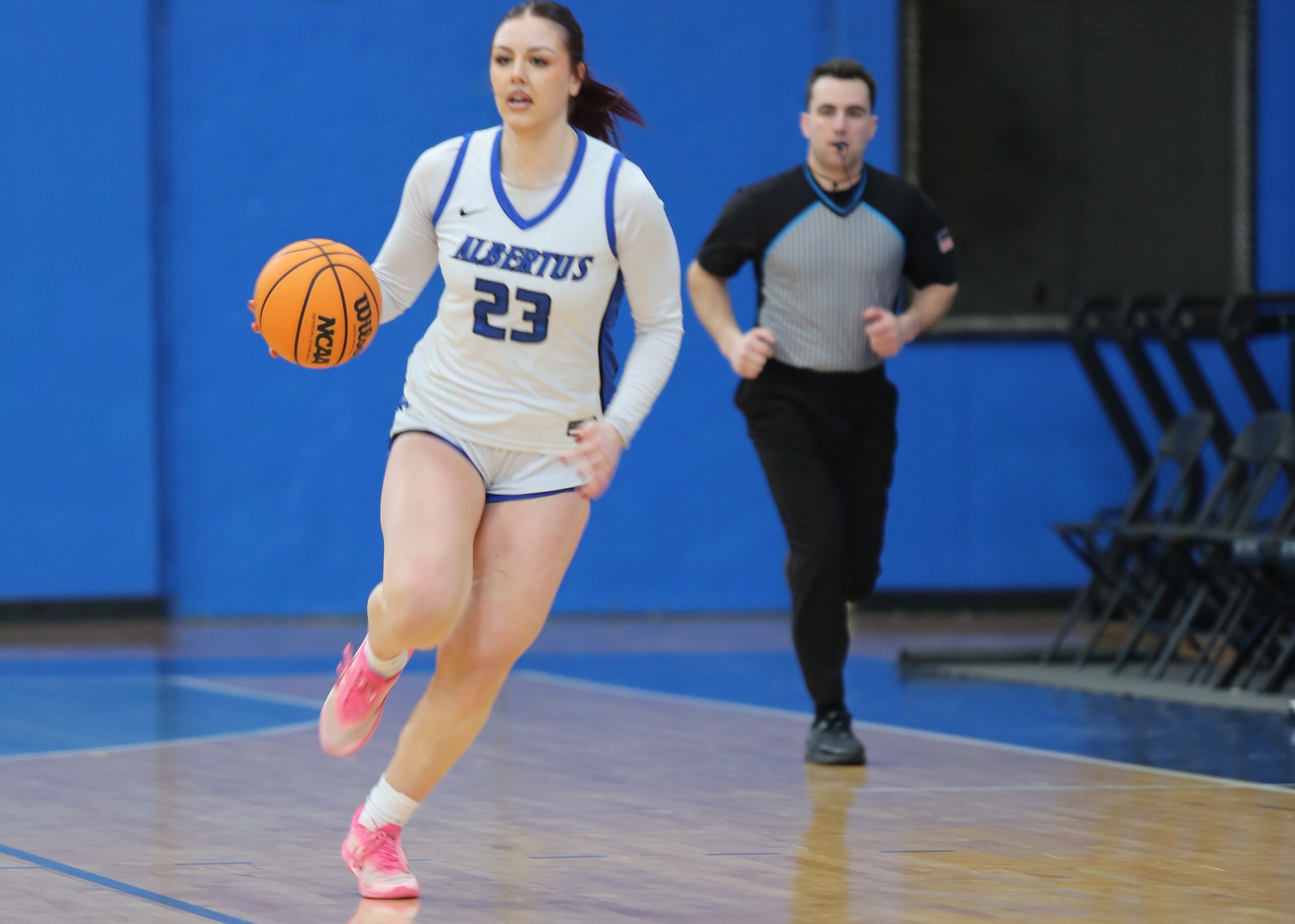 Women's Basketball Goes Wire-To-Wire In Win Over Rivier