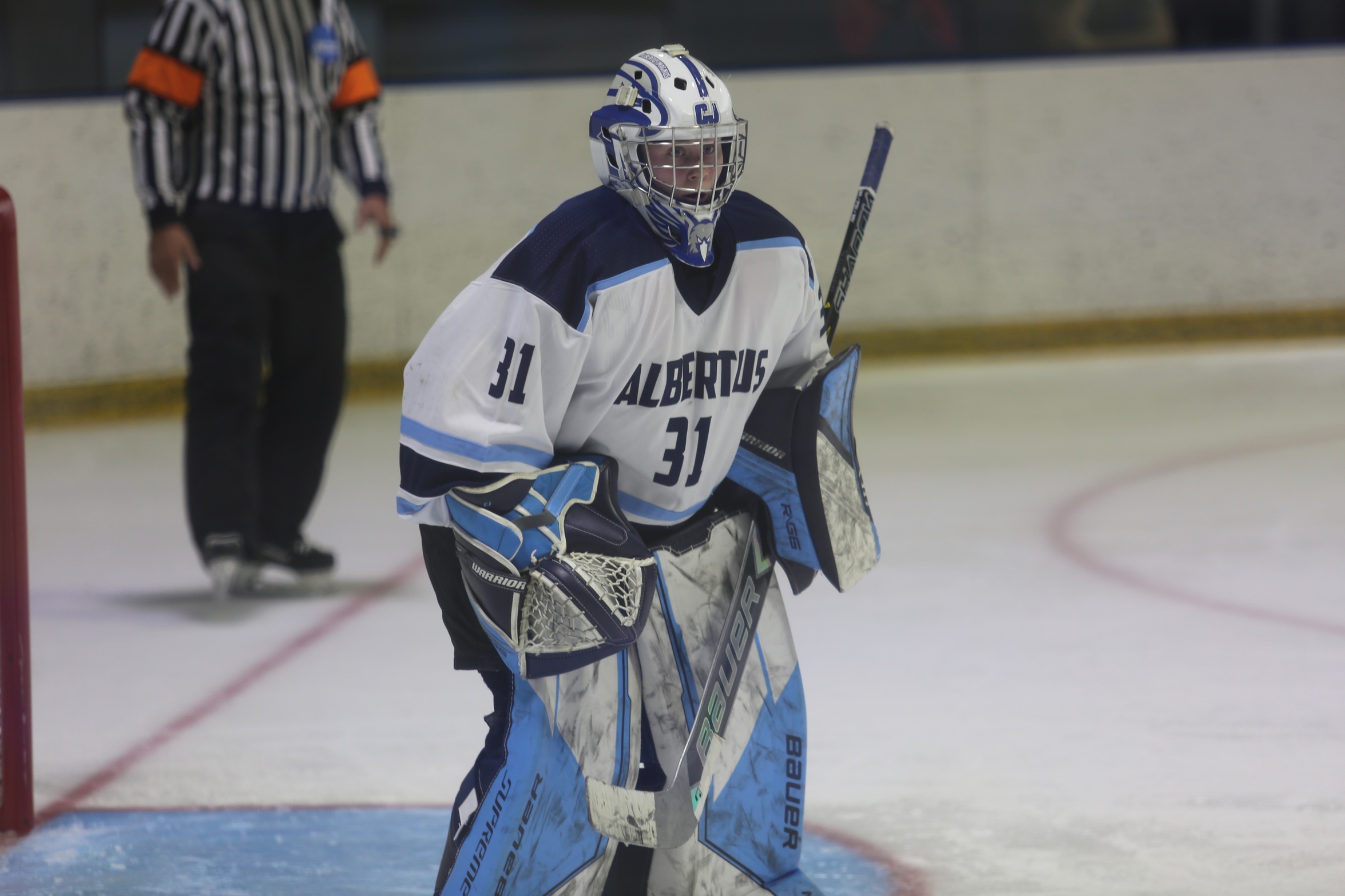 Johnson Earns Season-High 46 Saves in Loss Against Connecticut College