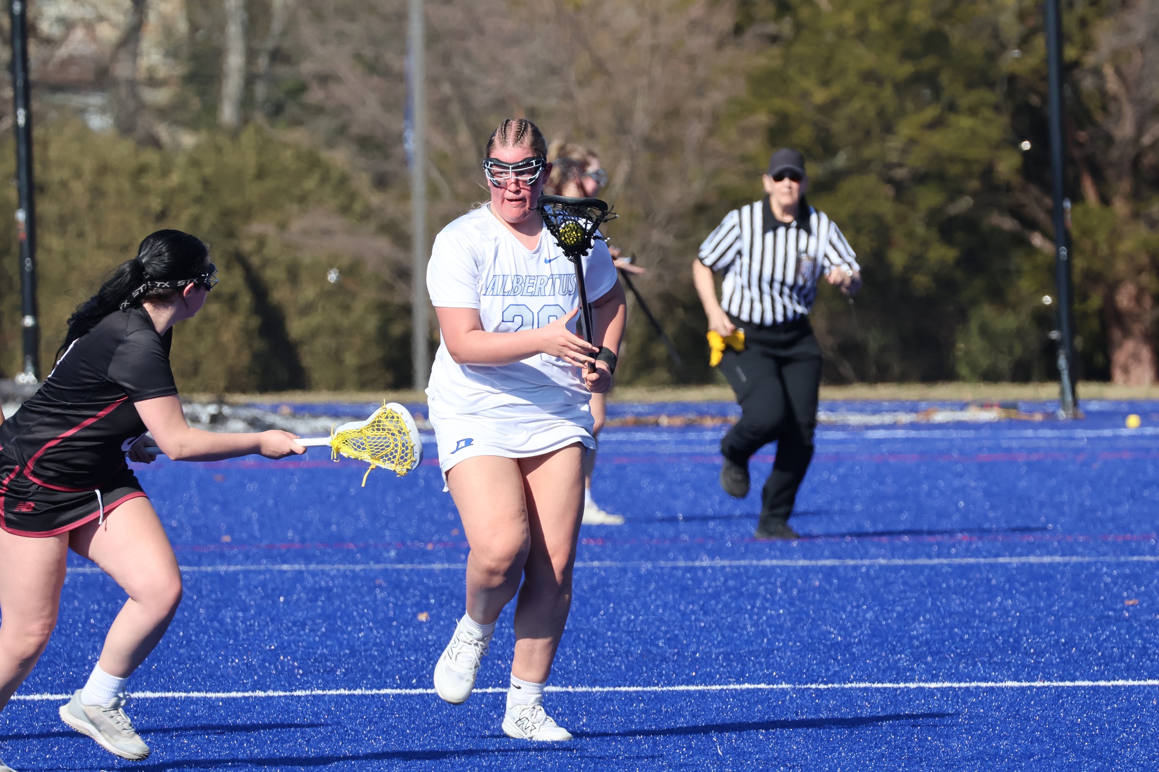 Schlechtweg&rsquo;s Hat Trick Lifts Women's Lacrosse to First Win Of The Season, Defeating Anna Maria
