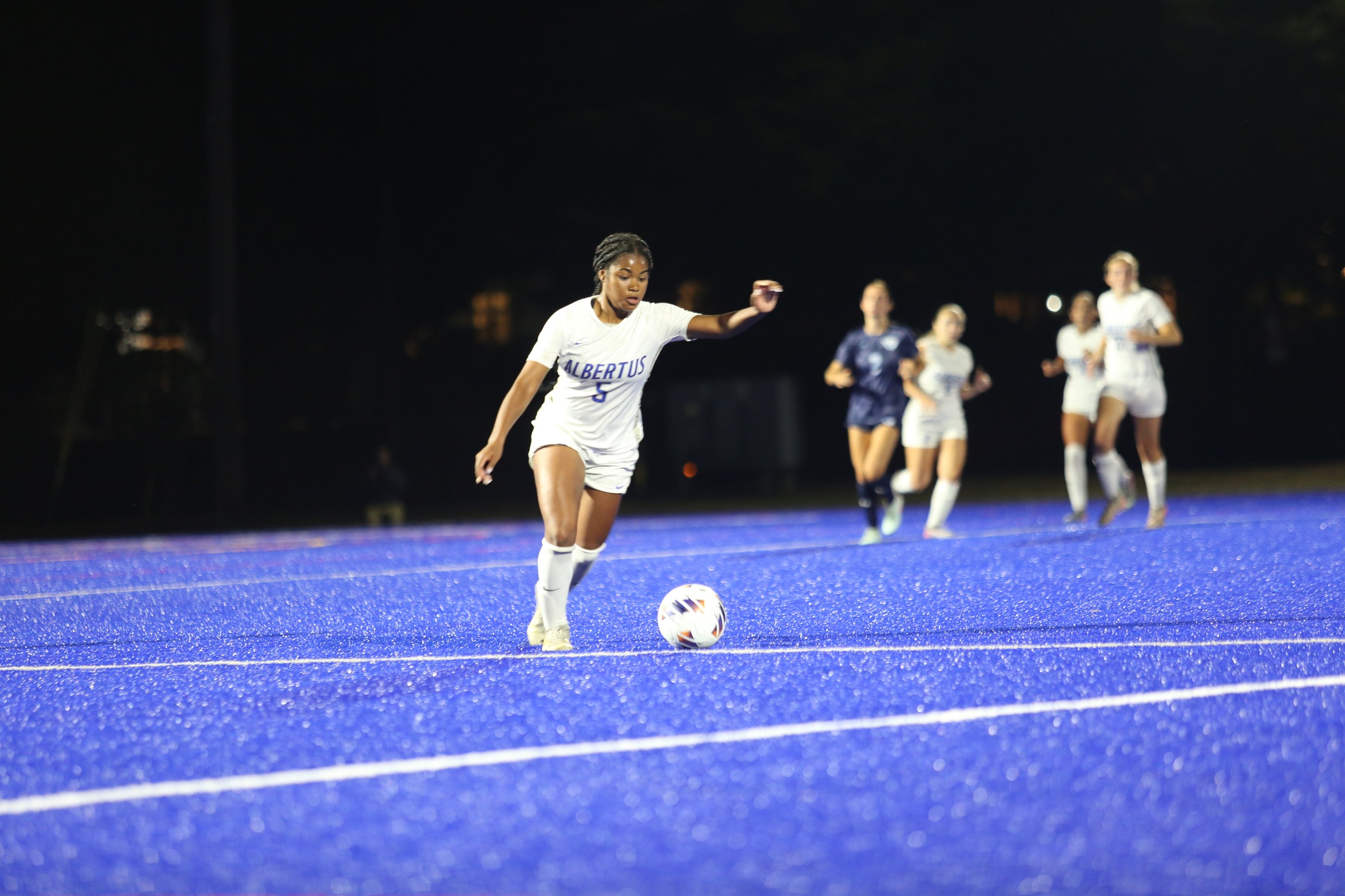 Five Different Goal Scorers Leads Women's Soccer To Shutout Win Over Purchase State